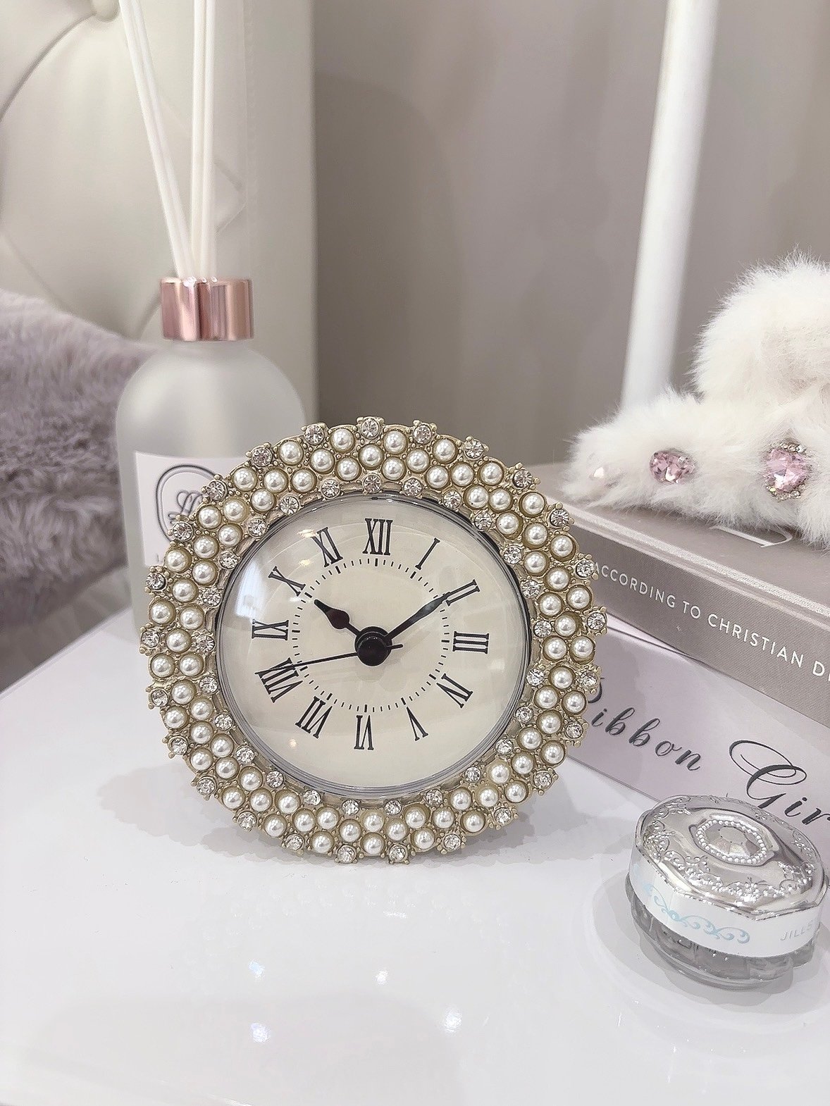 クリスタルパール置き時計 | LARME de LAPIN（ラルムドラパン）