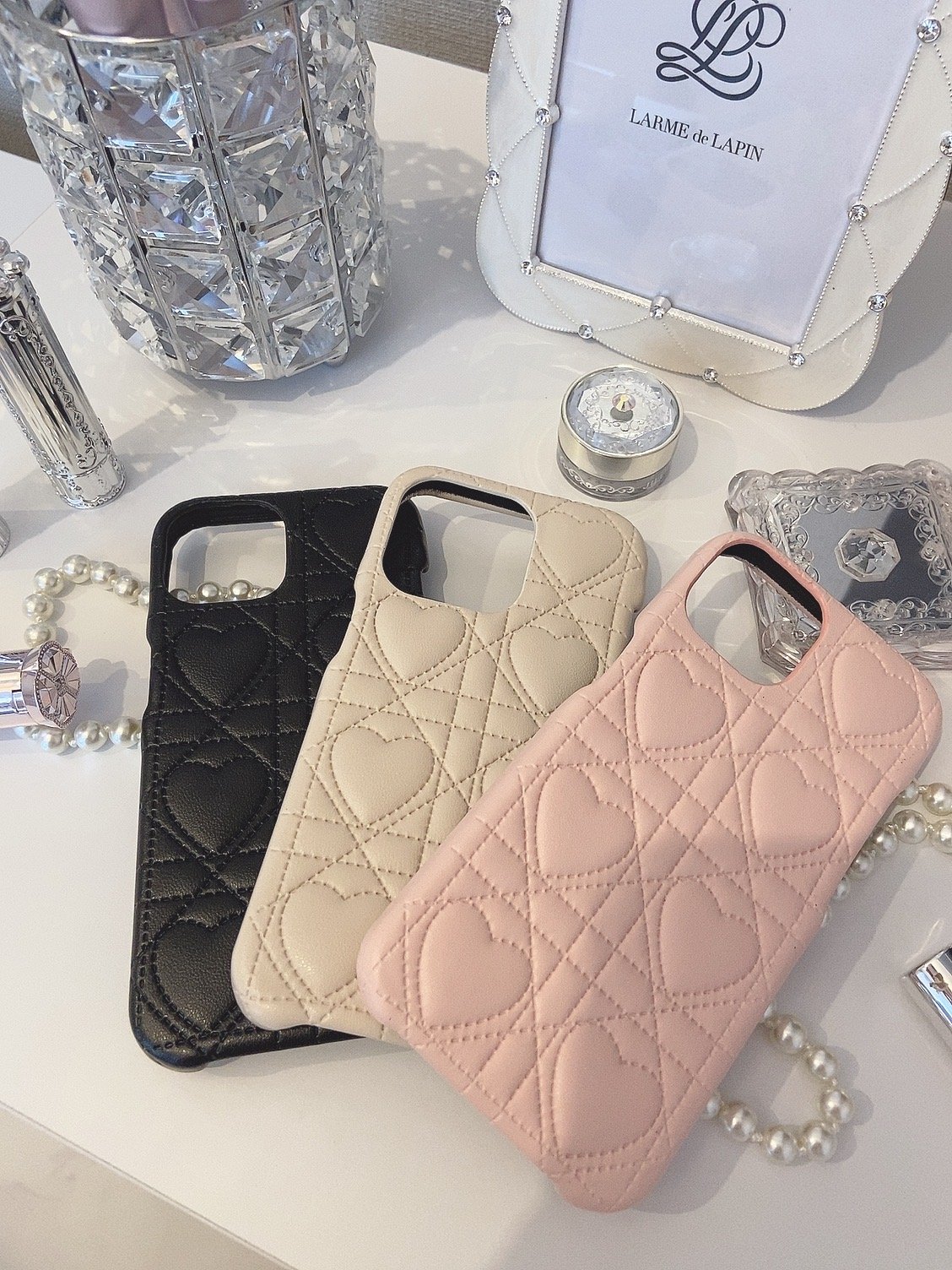 ハートキルティングiphoneケース | LARME de LAPIN（ラルムドラパン）
