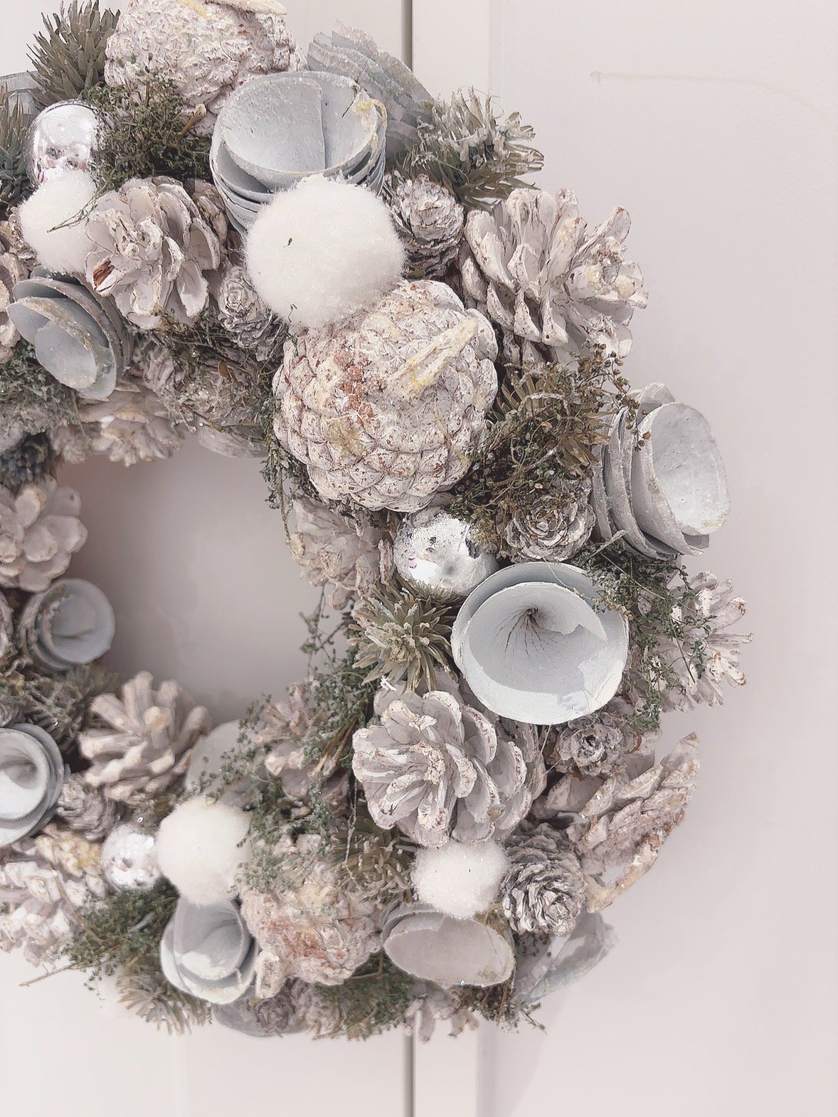 ホワイトブルークリスマスリース | LARME de LAPIN（ラルムドラパン）
