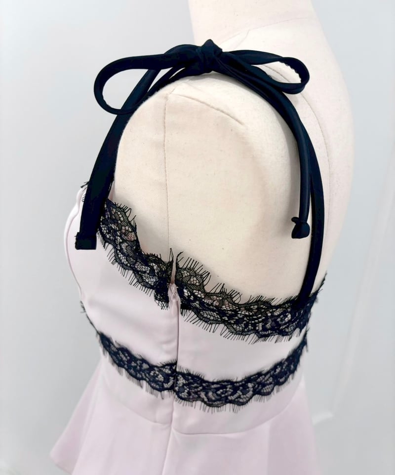 カップ付きリボンレースキャミセット | LARME de LAPIN（ラルムドラパン）