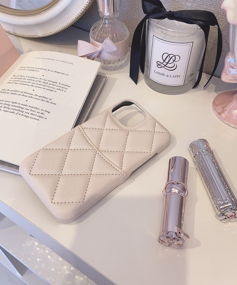 キルティングレザーiPhoneケース | LARME de LAPIN（ラルムドラパン）