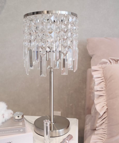 クリスタルガラステーブルランプ