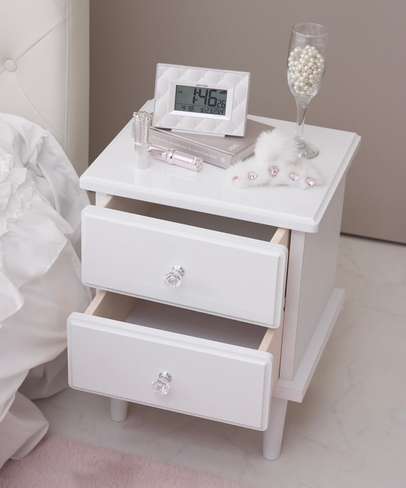 送料無料】クリスタルホワイトサイドチェスト | LARME de LAPIN