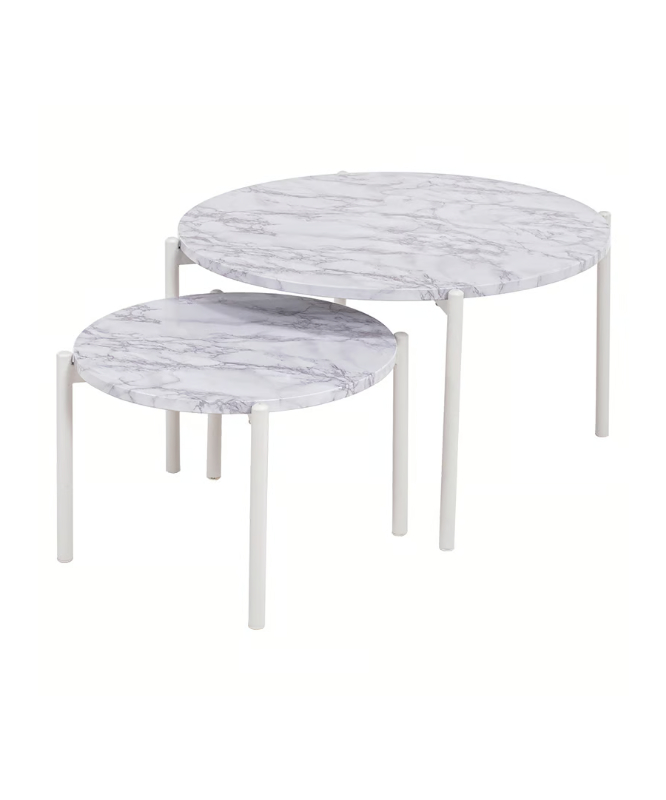 送料無料】大理石調ローテーブルセット | LARME de LAPIN