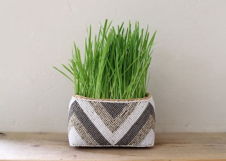 ビーズポット（ブロンズ）