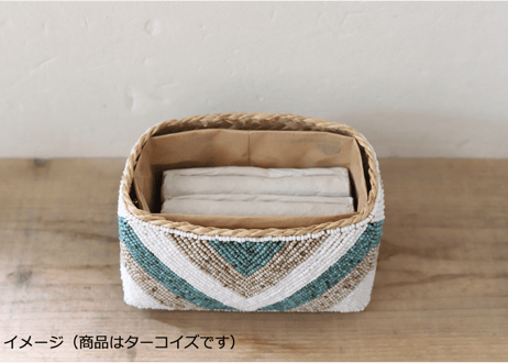 ビーズポット（ブロンズ）