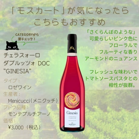 Gabriele Scaglione / モスカート ダスティ DOCG 2023 "Un Buon Momento..."