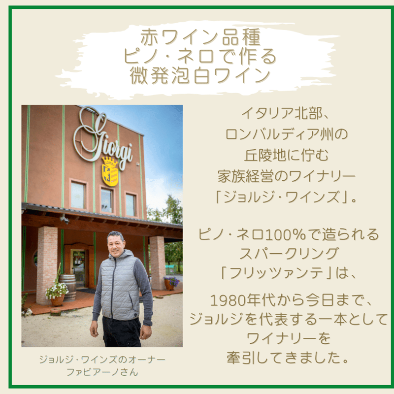 イタリア好き掲載商品】Giorgi / オルトレポ パヴェーゼ DOC ピノ ネロ