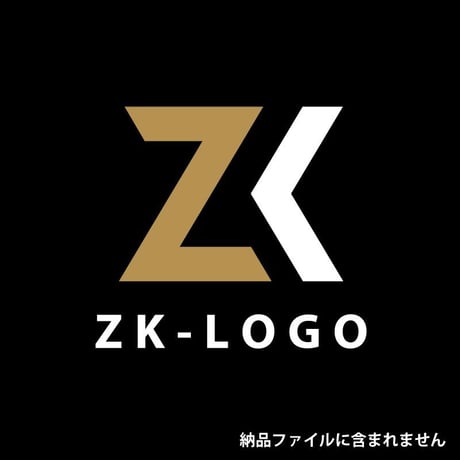 【既成デザイン販売】イニシャルロゴ/ZK01【費用も時間も節約】