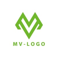 【既成デザイン販売】イニシャルロゴ/MV01【費用も時間も節約】