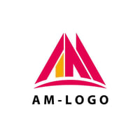 【既成デザイン販売】イニシャルロゴ/AM02【費用も時間も節約】