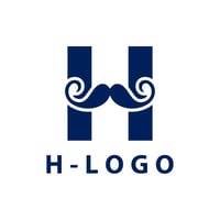 【既成デザイン販売】イニシャルロゴ/H01【費用も時間も節約】