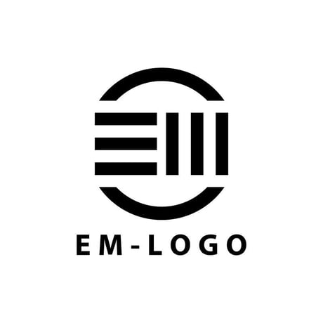 【既成デザイン販売】イニシャルロゴ/EM01【費用も時間も節約】