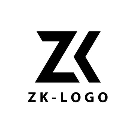 【既成デザイン販売】イニシャルロゴ/ZK01【費用も時間も節約】