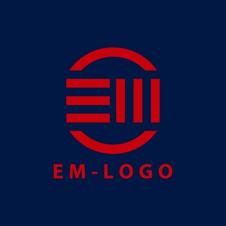 【既成デザイン販売】イニシャルロゴ/EM01【費用も時間も節約】