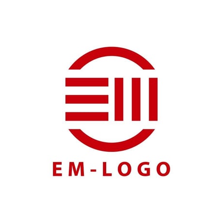 【既成デザイン販売】イニシャルロゴ/EM01【費用も時間も節約】