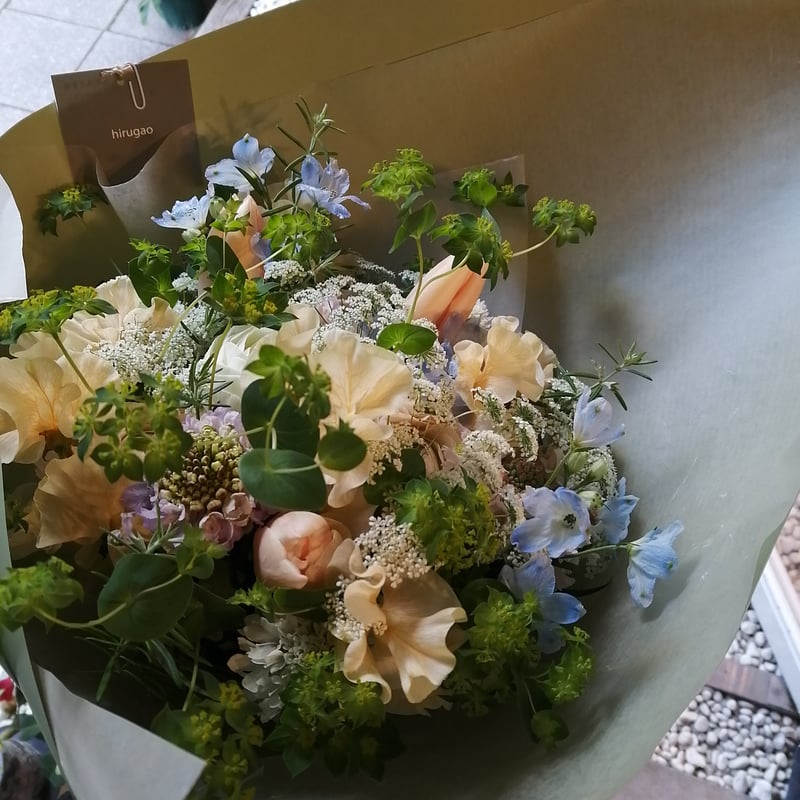 花束 (花結び/ナチュラル) L | hirugao