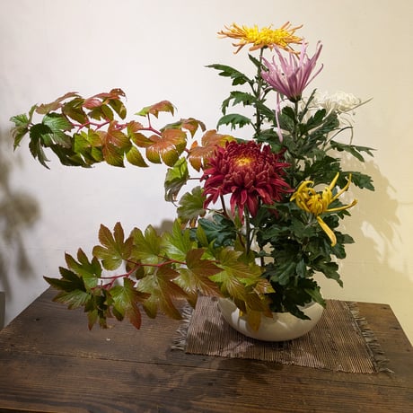 【花便り】アソートM(和花/枝物) お花の定期便