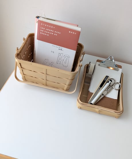 福田真理子　stacking basket S 蓋あり