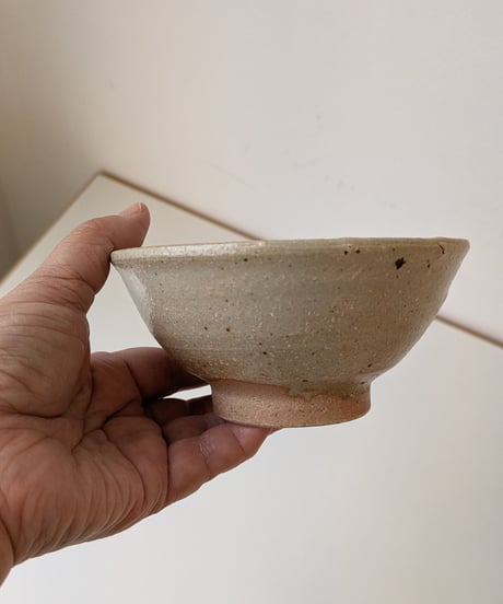 立花嶺　灰釉　飯碗　⑩