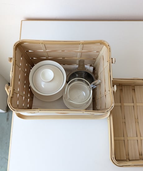 福田真理子　stacking basket S 蓋あり