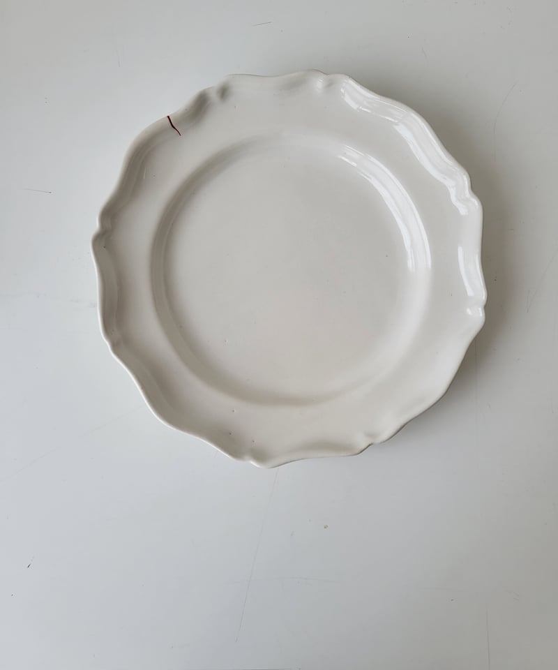 河合竜彦 白釉レリーフ皿M(アートピースの器) | M a t o ,,t o o l s