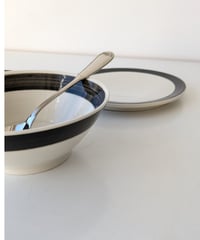 CANASA 鉄絵ライン麺鉢、皿