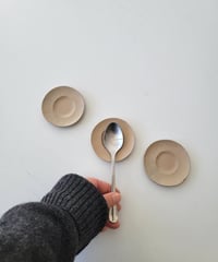 中沢学　豆皿　白漆
