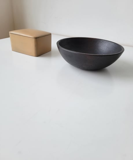 中沢学　楢の鉢　拭漆