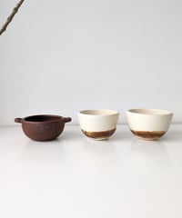 CANASA　耐熱茶耳付き　耐熱ボウルM、L