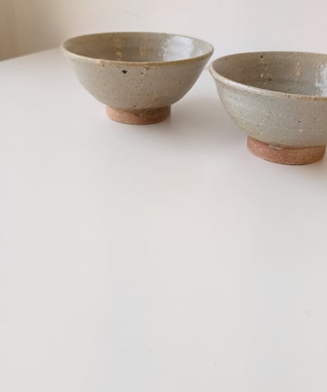 立花嶺　灰釉　飯碗　⑩