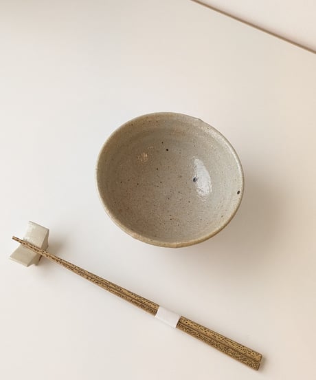立花嶺　灰釉　飯碗　⑩