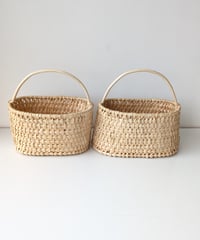 松の根のカゴ　オーバル　リトアニア