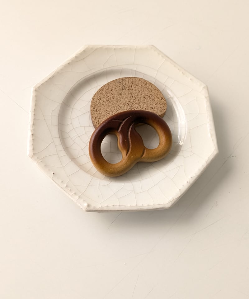 谷口竜さん　お皿　プレート　アンティーク調　作家　器　食器 谷口竜 オクトゴナルプレート 19cm | M a t o ,,t o o l s