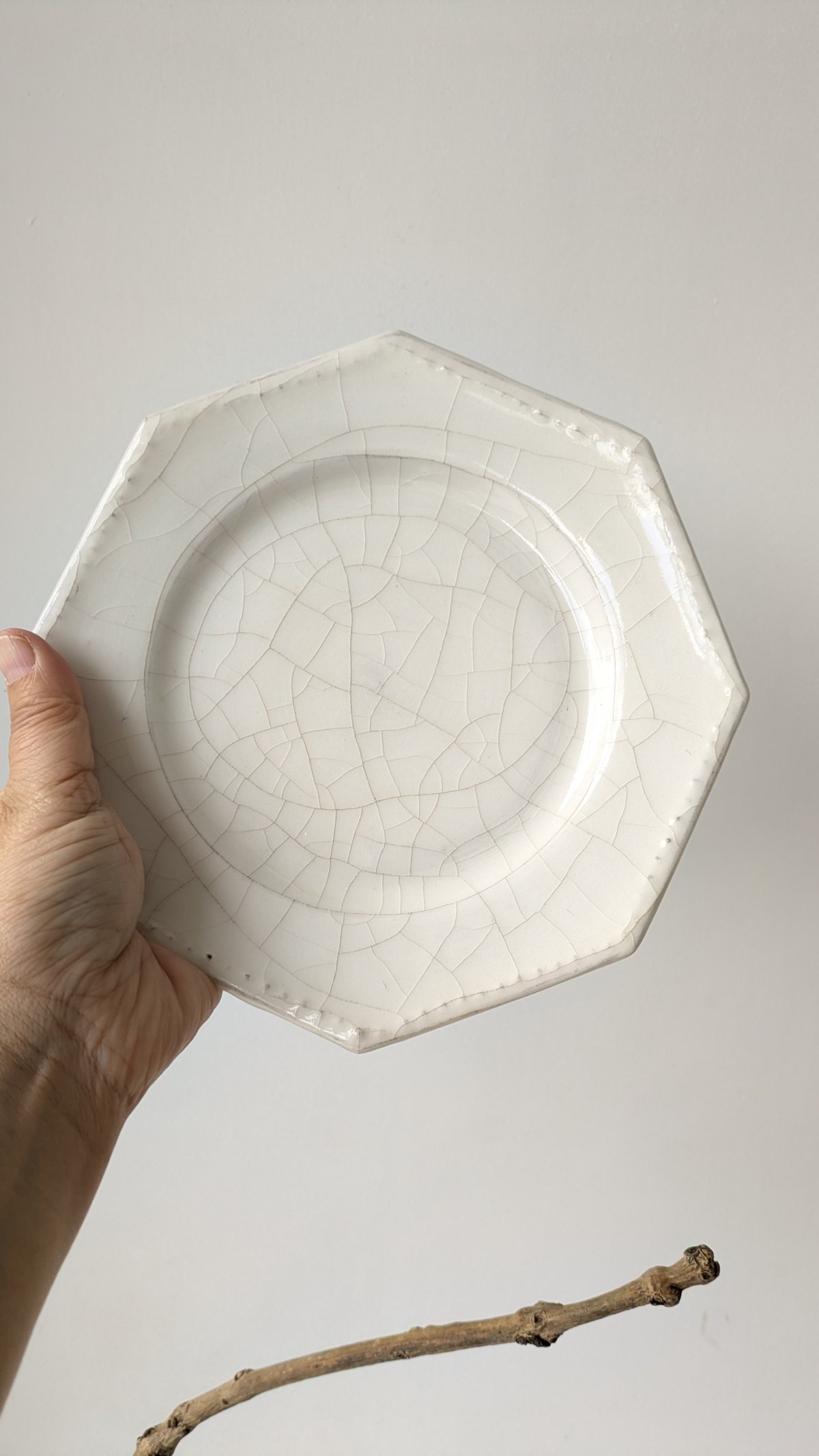 谷口竜さん　お皿　プレート　アンティーク調　作家　器　食器 谷口竜 オクトゴナルプレート 19cm | M a t o ,,t o o l s