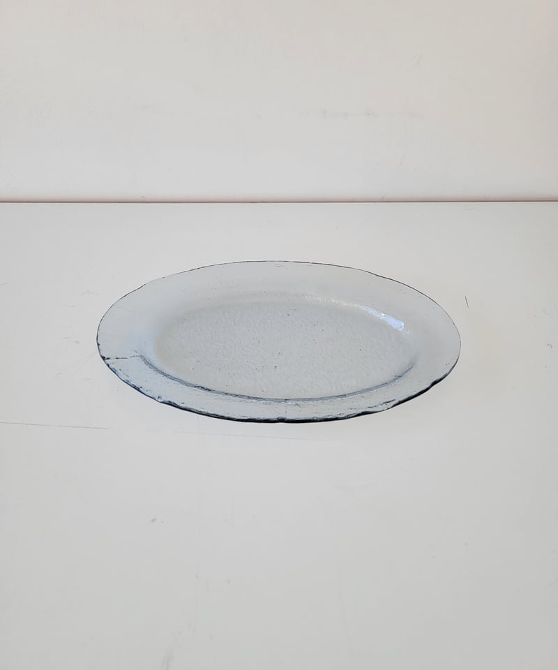 池谷三奈美さん ガラス オーバルプレート 大皿 池谷三奈美さん