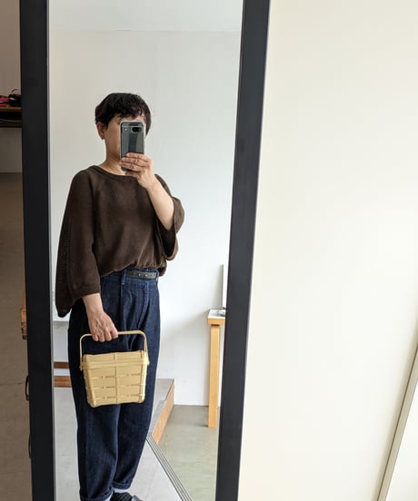 福田真理子　stacking basket S 蓋あり