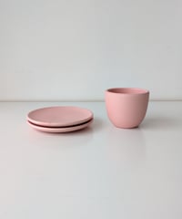 大園篤志　プレート小　ラテカップ　ピンク