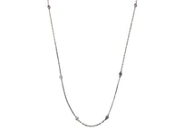 ［mia191-150NN］ダイヤモンドK18ステーションネックレス 0.04ct