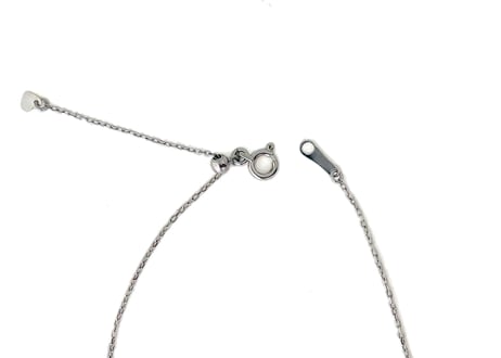 ［miaSC109ABCP］ダイヤモンドK18WGスリーフラワーペンダント 0.4ct