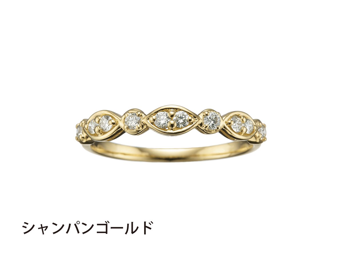 K18WG ハート♡ダイヤモンドリング0.2ct ハートフュージョンダイヤモンドリング - K18WG、0.25カラット