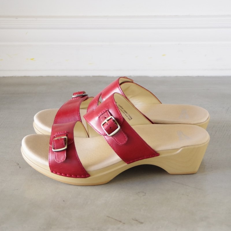 ダンスコ　レッド　dansko 36 定価3万】ダンスコ DANSKO PROFESSIONAL DISTRESSED サボ