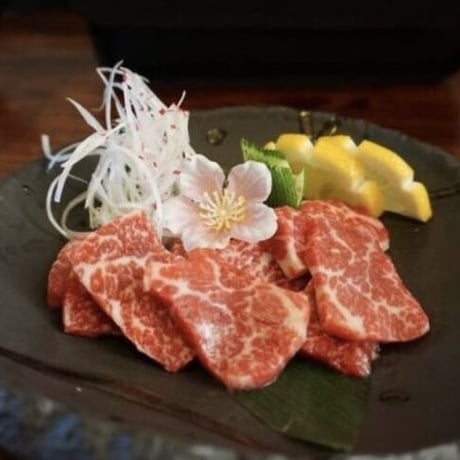 ＜冷凍＞新鮮馬肉　霜降り　馬刺し用　＜40gパック＞