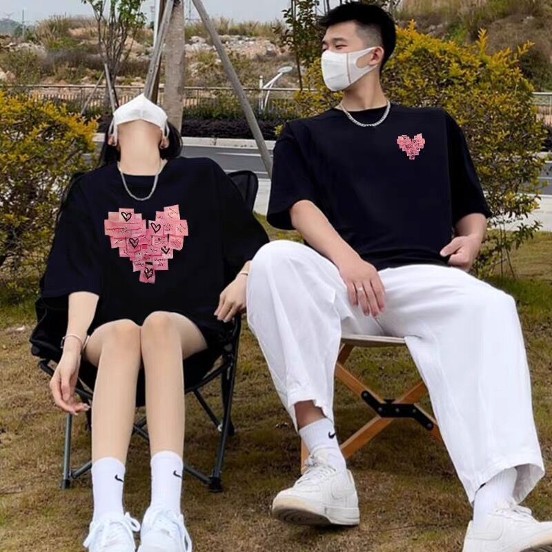 Tシャツ おまとめセット ゆめのちん♡♡ 楽ちんハートTシャツ ペアルックとしても着れる | m.'s STORE