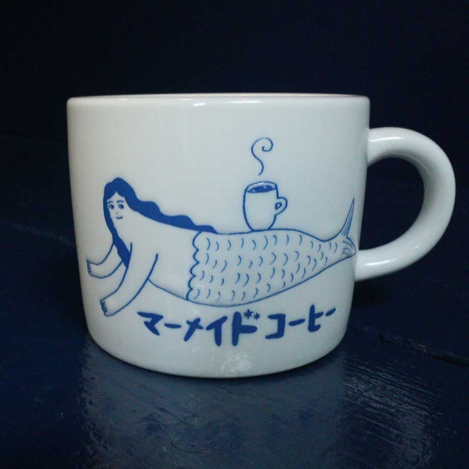 オリジナル マーメイドちゃんマグカップ 白 | mermaid-coffee STORE