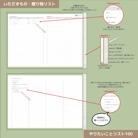 2026年1月はじまり リンクつきデジタル手帳（セージグリーン）