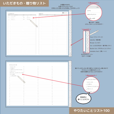 2026年1月はじまり リンクつきデジタル手帳（ダスティブルー）