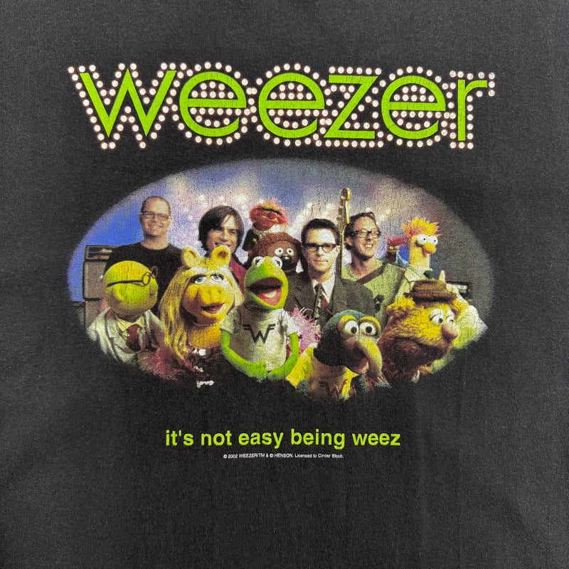 WEEEZER カーミット kermit ウィーザー BLACK L Tシャツ | NOWWH