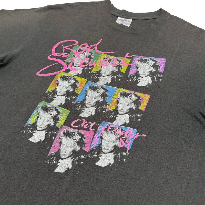 ROD STEWART ロッドスチュワート 1989 TOUR BLACK XL Tシャツ ROD STEWART ロッドスチュワート 1989 TOUR BLACK XL Tシャツ