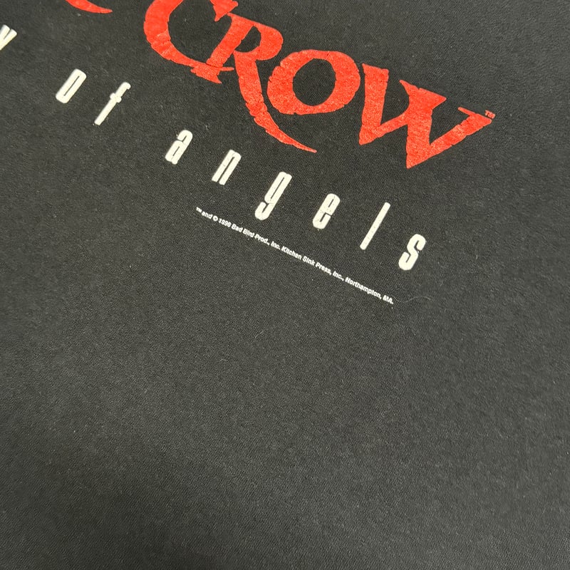 THE CROW ザ・クロウ オフィシャルTシャツ ビンテージ THE CROW CITY OF ANGELS ザ クロウ 映画 BLACK XL Tシャツ
